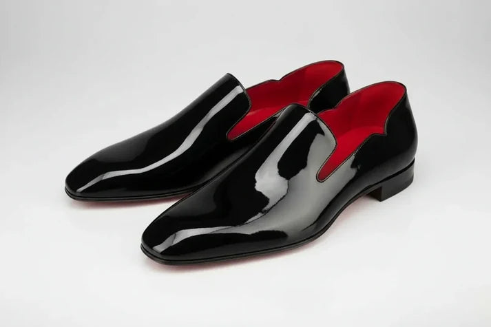 Black Patent Leather Loafers - Men's Dress Shoes | CpaBossFootwear