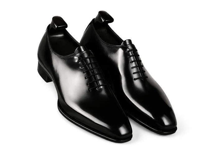 Men's Handmade Black Leather Wholecut Oxford Dress Shoes | CpaBossAffiliate