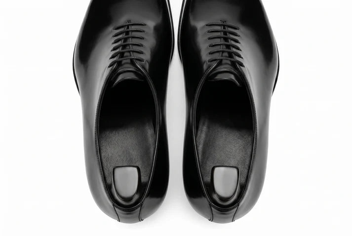 Men's Handmade Black Leather Wholecut Oxford Dress Shoes | CpaBossAffiliate